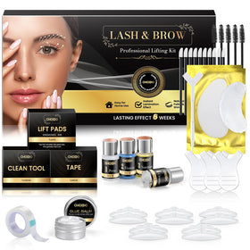 Choido kit front packaging showing complete lash and brow set benefit styling convenience