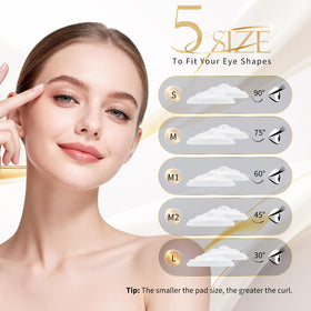 Choido lifting pad application closeup demonstrating precise lash placement