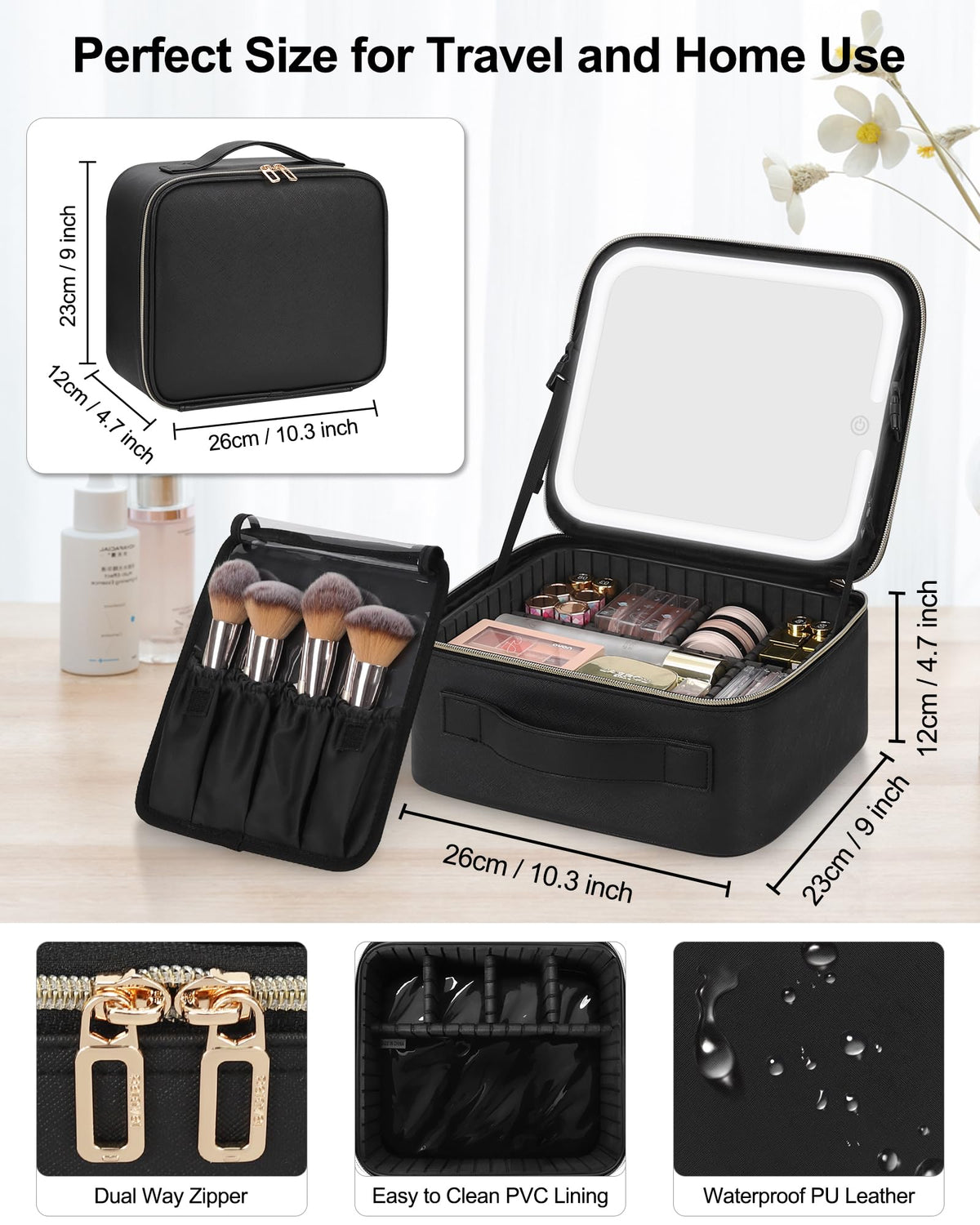 Chomeiu three light modes demo showing warm, natural and cold white previewing looks
