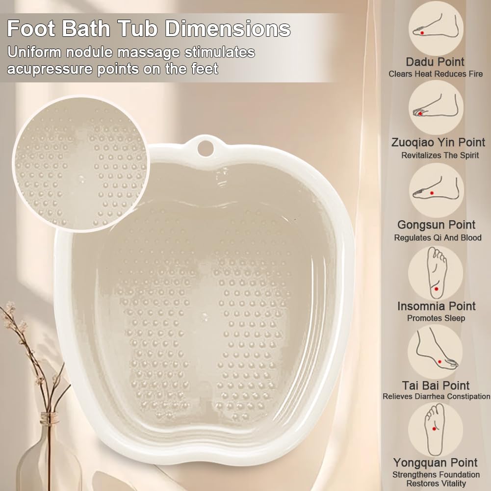 Chpbolly basin in use with feet soaking, illustrating relaxation and easy at-home foot care