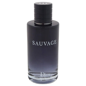 Christian Dior Sauvage cap and atomizer close-up highlighting bottle details and durable finish