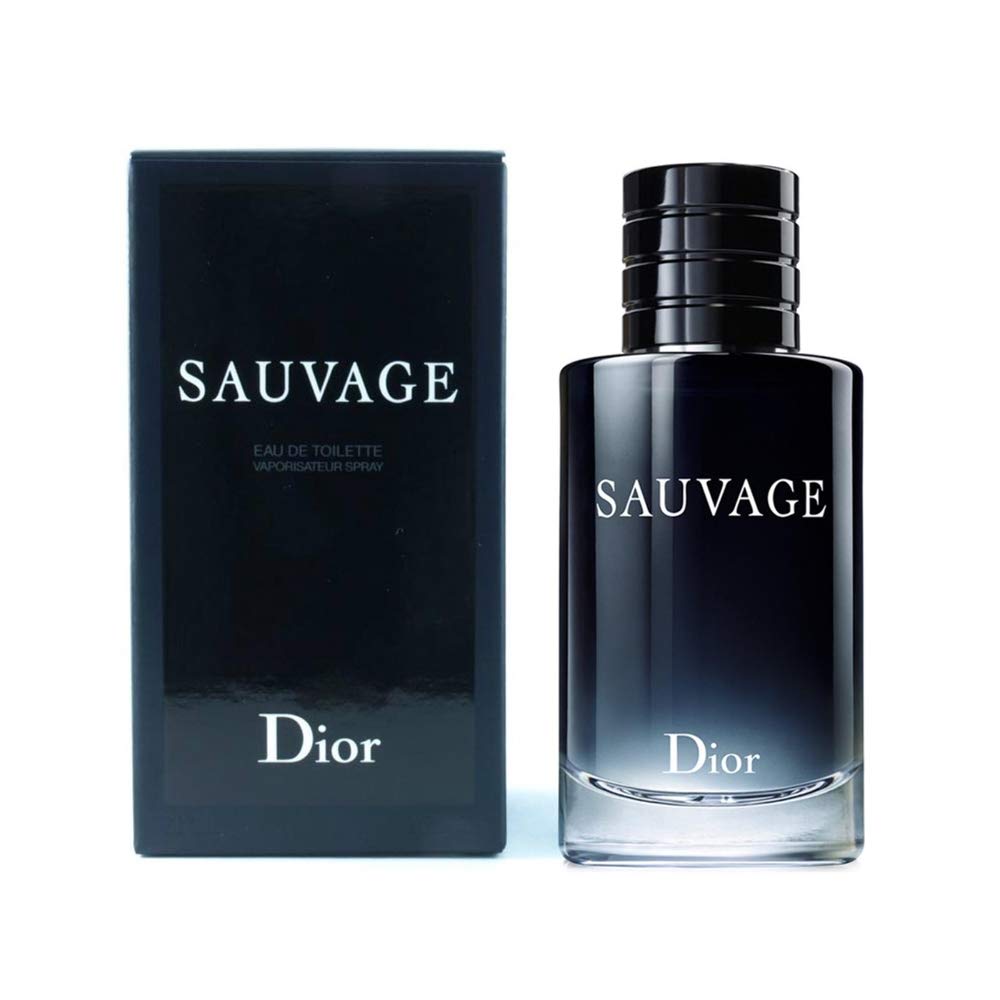 Christian Dior Sauvage front bottle showing sleek dark glass and logo for stylish display