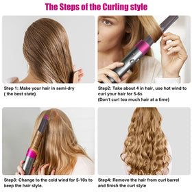 Chuancheng barrel curling long hair showing smooth curl shaping benefit