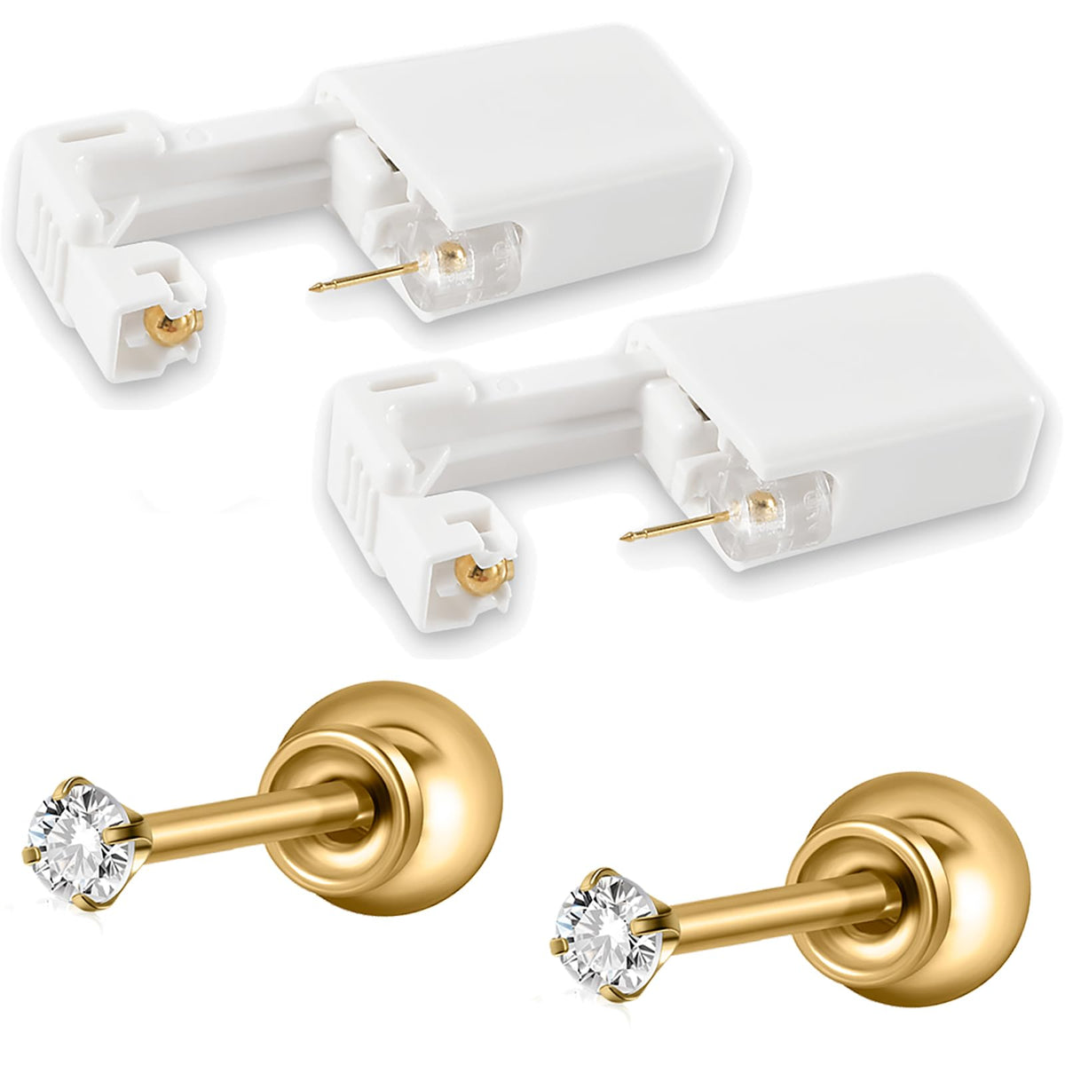 CHUANCI front packaging showing two sterile disposable piercing units and studs for quick use