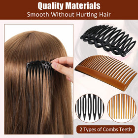 Chuangdi four color combs laid out, matches multiple hair shades