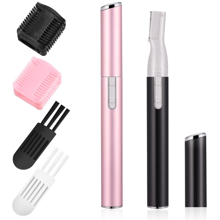 Chumia front view pair showing pink and black trimmers for convenient travel