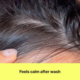 CHUNGMIJUNG close-up label highlighting Laminaria Japonica and botanical blend for scalp comfort