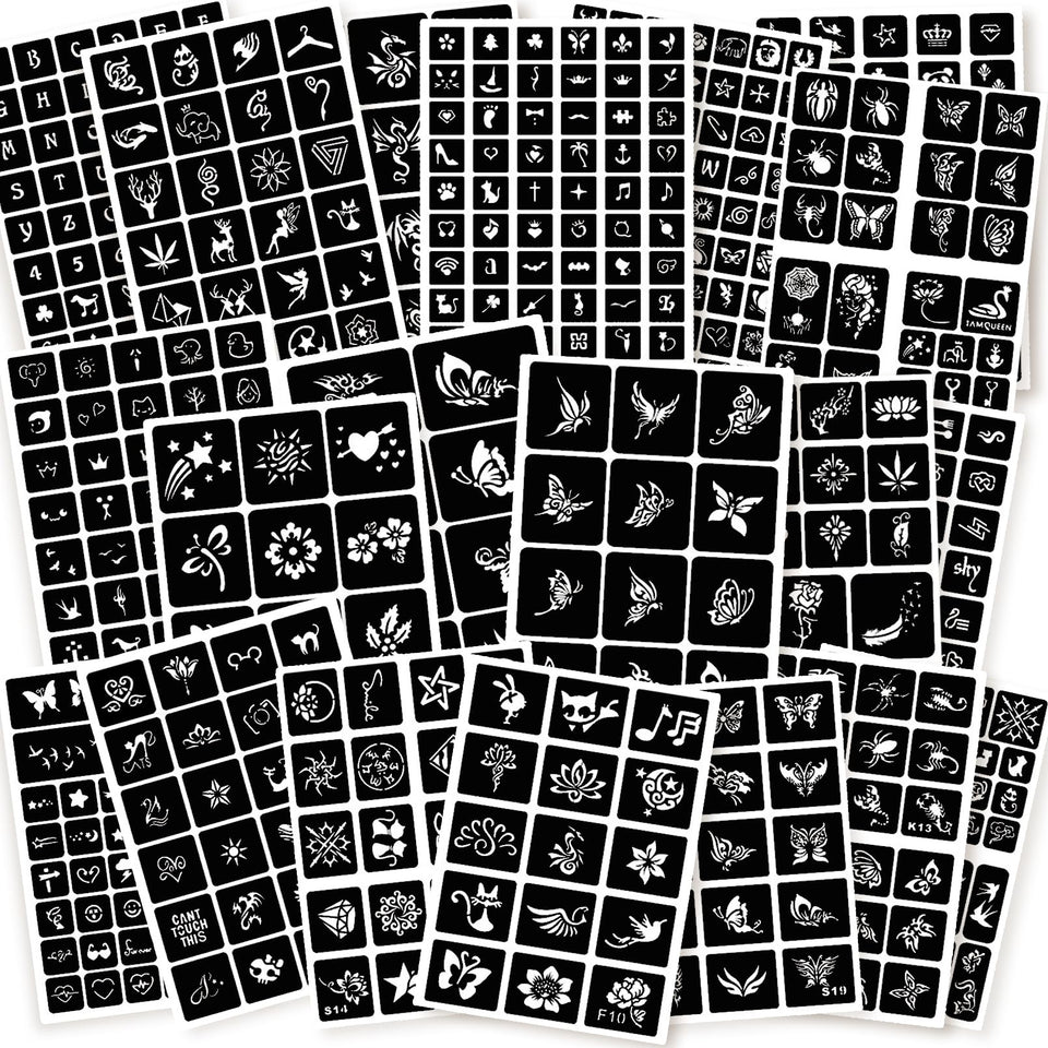 ChurlChurl front packaging showing 20-sheet stencil kit and variety benefit