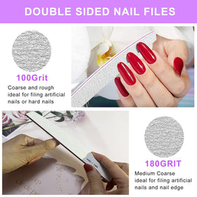 Cianyyee close-up of 120 grit buffer surface for smooth nail finishes