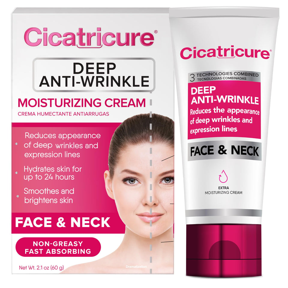 Cicatricure front jar showing face and neck cream for visible smoothing