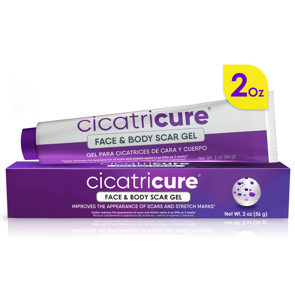 Cicatricure front packaging showing product and benefits