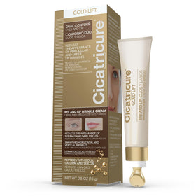 Cicatricure front jar showing product packaging and compact size benefit