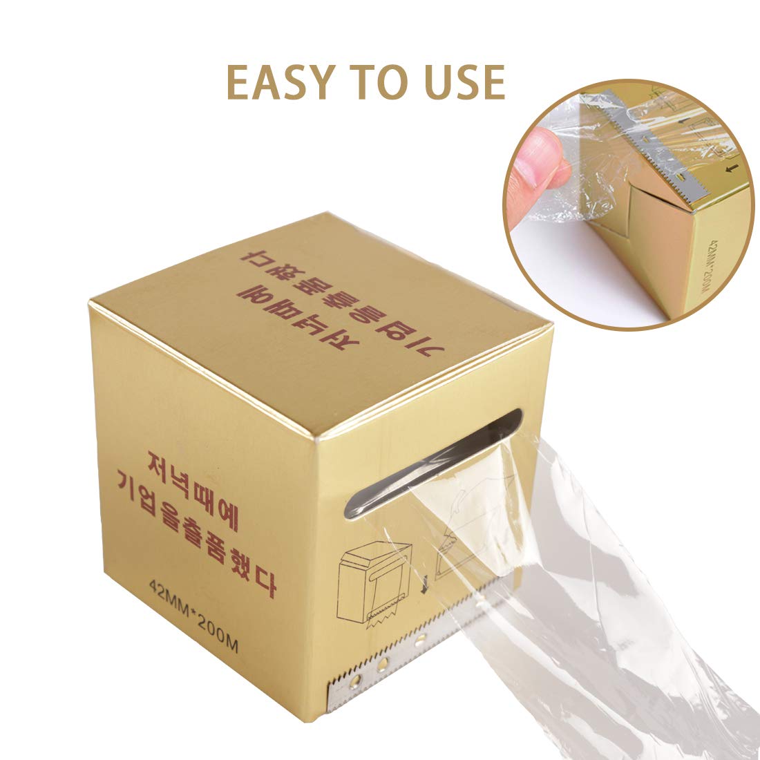 CICITOYWO cutter detail on box for fast, clean film tearing