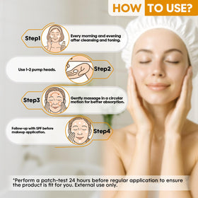 CIELARA bottle beside hyaluronic acid and peptide visuals showing key actives