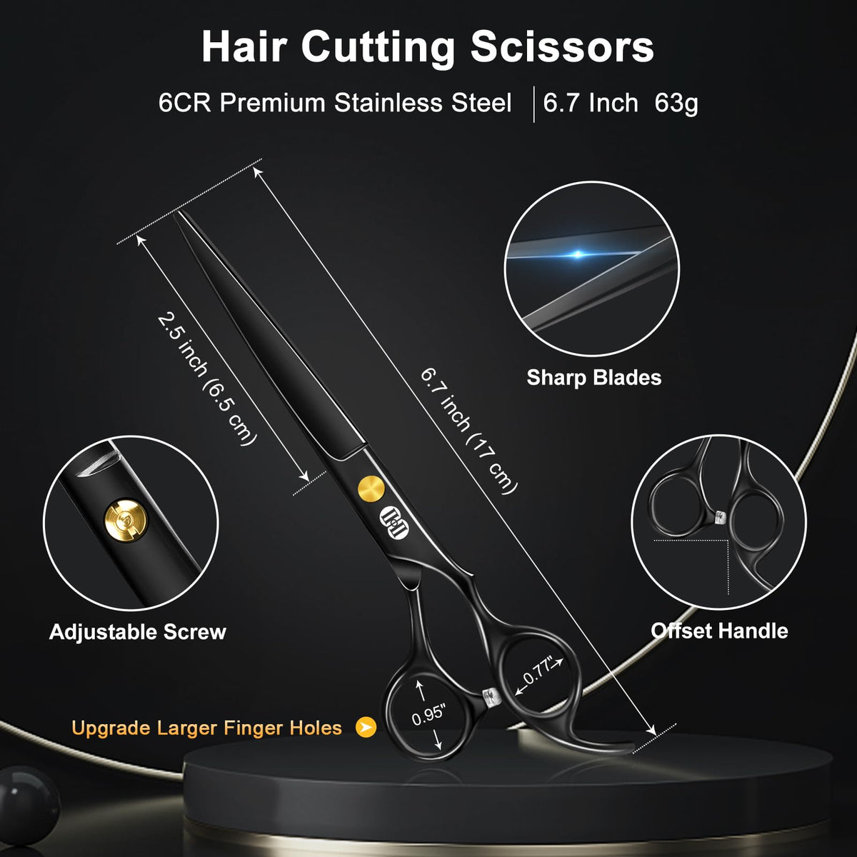 CIICII closeup of blade texture highlighting sharp, smooth cutting benefit