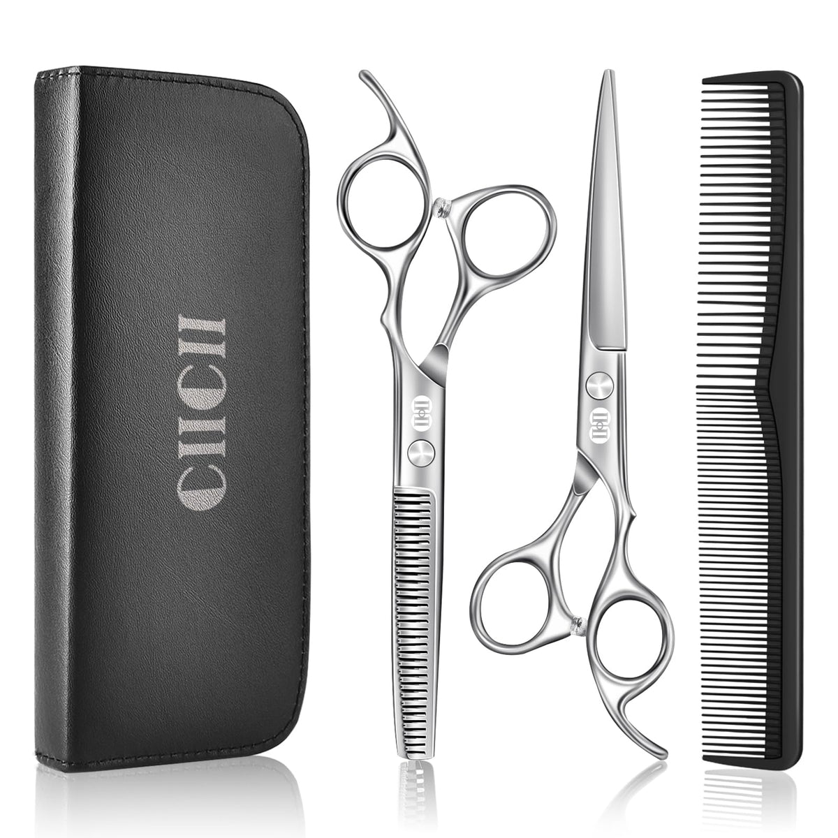 CIICII front view showing scissors and pouch for neat storage