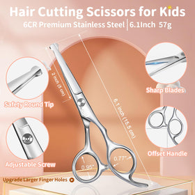 CIICII close-up of rounded-tip blade emphasizing safety and smooth cuts