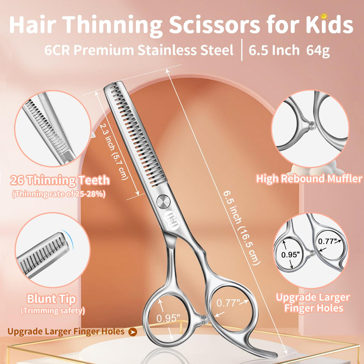 CIICII thinning shear teeth detail demonstrating precise thinning benefit
