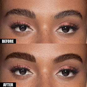 Cilrofelr brush tip close-up demonstrating precision for fine brow strokes