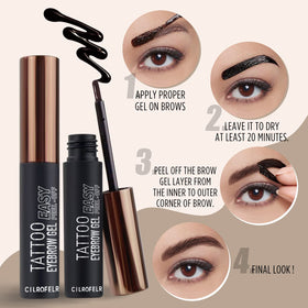 Cilrofelr lifestyle model wearing tinted brows showing long-lasting finish