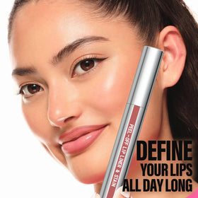 Cilrofelr finished matte stained lips showing long-lasting, even color