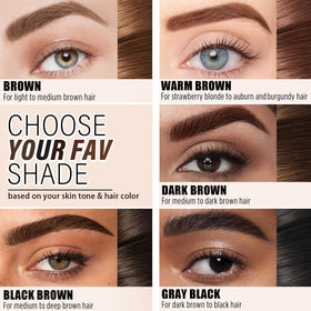 Cilrofelr peel-off process detail revealing clean tinted brows