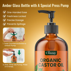 cimouy viscous oil pouring to show rich texture and deep hydration
