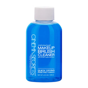Cinema Secrets front packaging showing blue vanilla bottle and label benefit fast cleaning