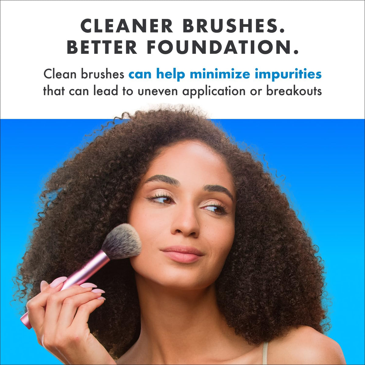Cinema Secrets solution pouring texture shot highlighting fast-dissolving formula performance