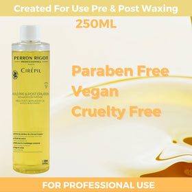 Cirepil applied to skin before waxing demonstrating protective shield and reduced lifting