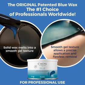 Cirepil blue being applied with spatula demonstrating thin application for precise control benefit