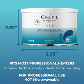 Cirepil blue used on bikini area showing gentle, comfortable intimate waxing benefit