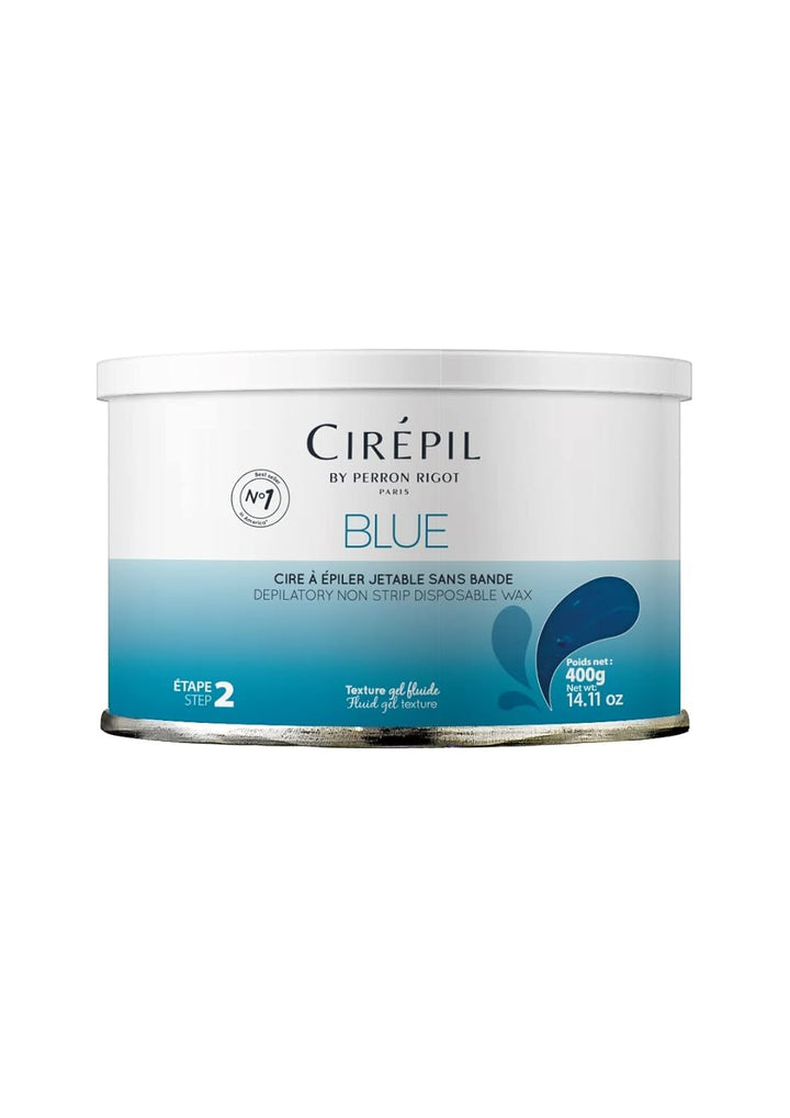 Cirepil blue front tin showing product packaging and professional use benefit