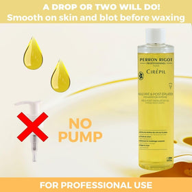 Cirepil 250ml bottle on spa counter conveying professional use and jasmine-scented finish