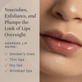 City Beauty application in night routine applying oil to lips for overnight hydration