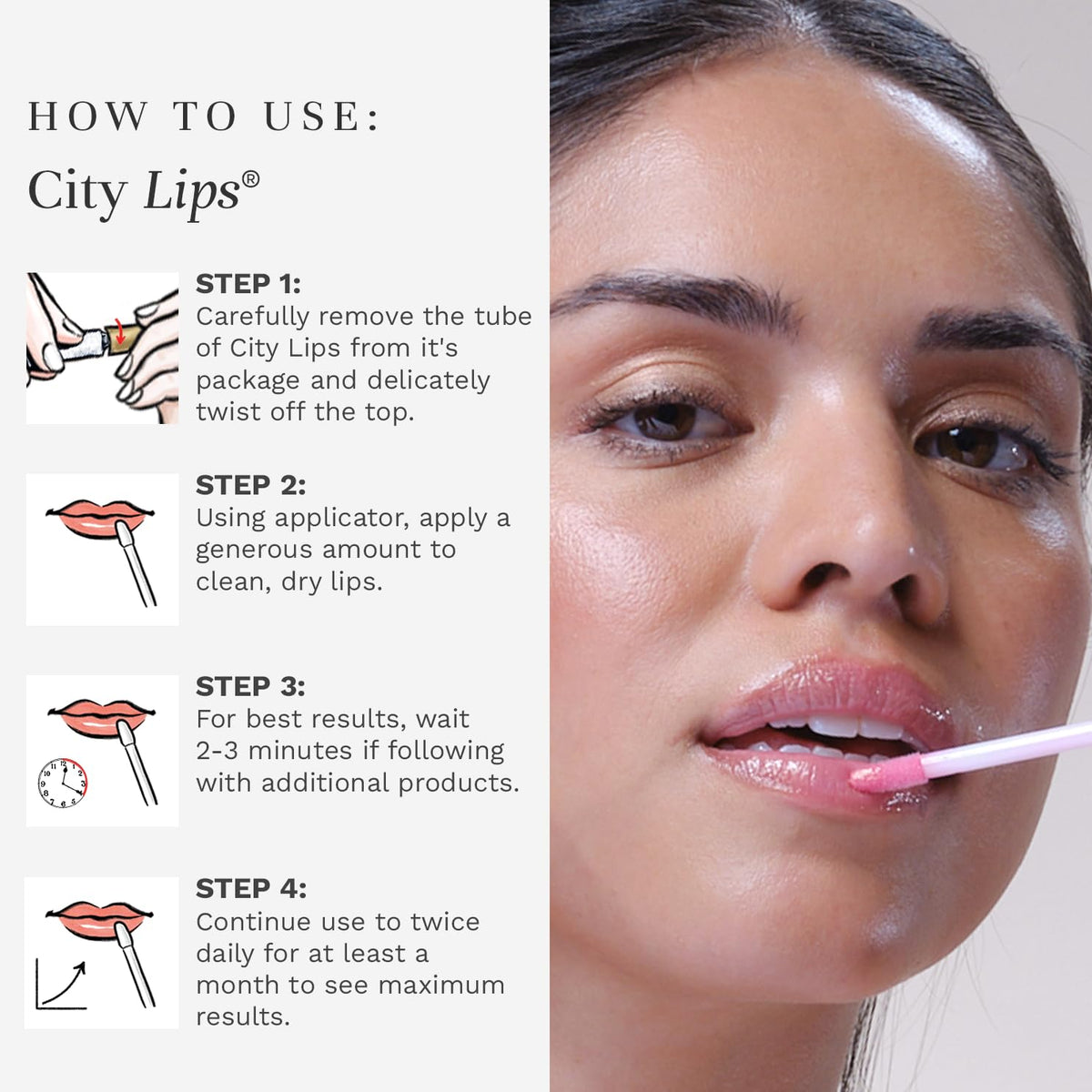 City Beauty City Lips with jojoba oil droplet highlighting soothing moisturizing benefit