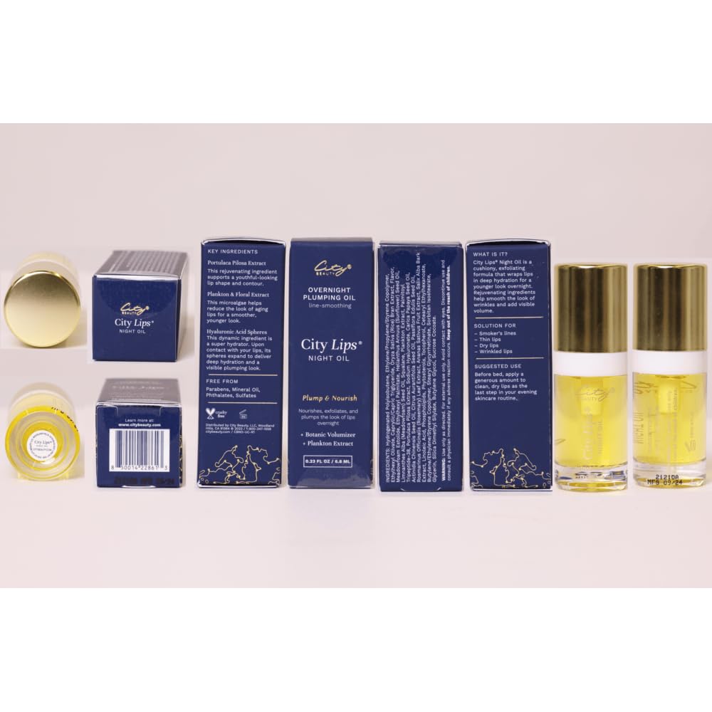 City Beauty product label close-up listing hyaluronic acid and botanical extracts