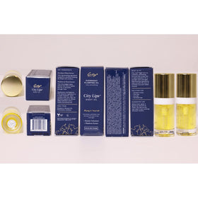 City Beauty product label close-up listing hyaluronic acid and botanical extracts