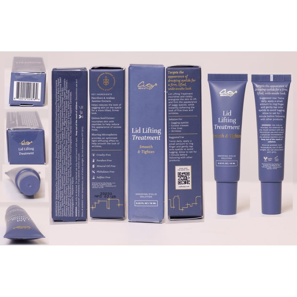 City Beauty packaging detail showing clean-beauty claims and ingredient focus
