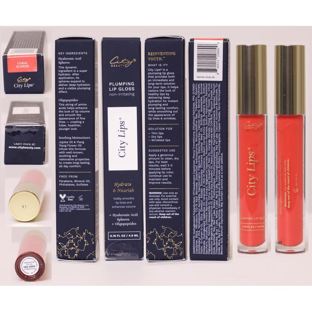 City Beauty product flatlay with tube and applicator for styling and care