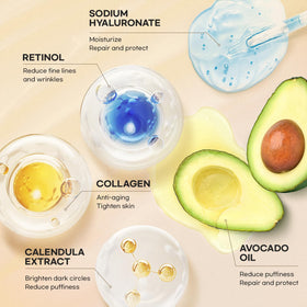 CITYGOO retinol eye stick ingredients label showing key actives for targeted eye care