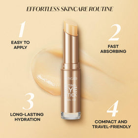 CITYGOO retinol eye stick next to coin illustrating compact 3g size for portability
