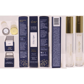 City Beauty City Lips clear back label showing ingredients and usage information