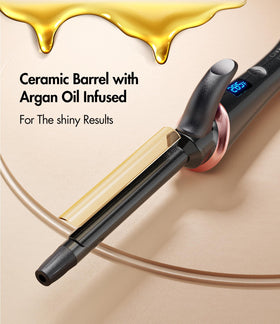 CIVEYA temperature controls detail with five heat settings for tailored styling