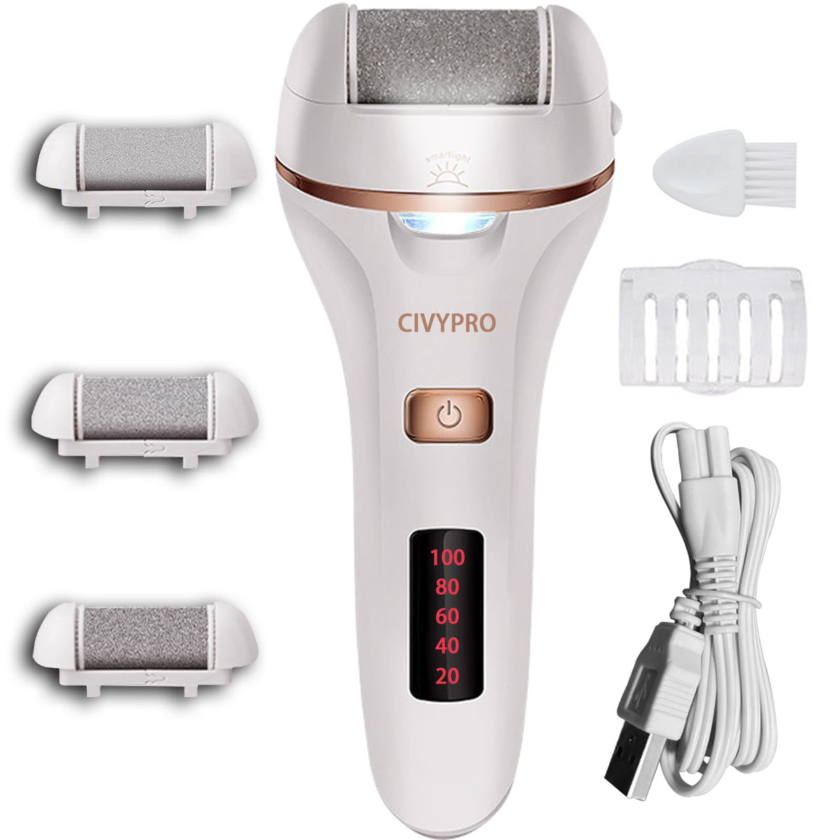 CIVYPRO front view of device and packaging showing compact design and kit benefit