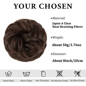 CJL HAIR close-up of wavy synthetic fibers for natural texture