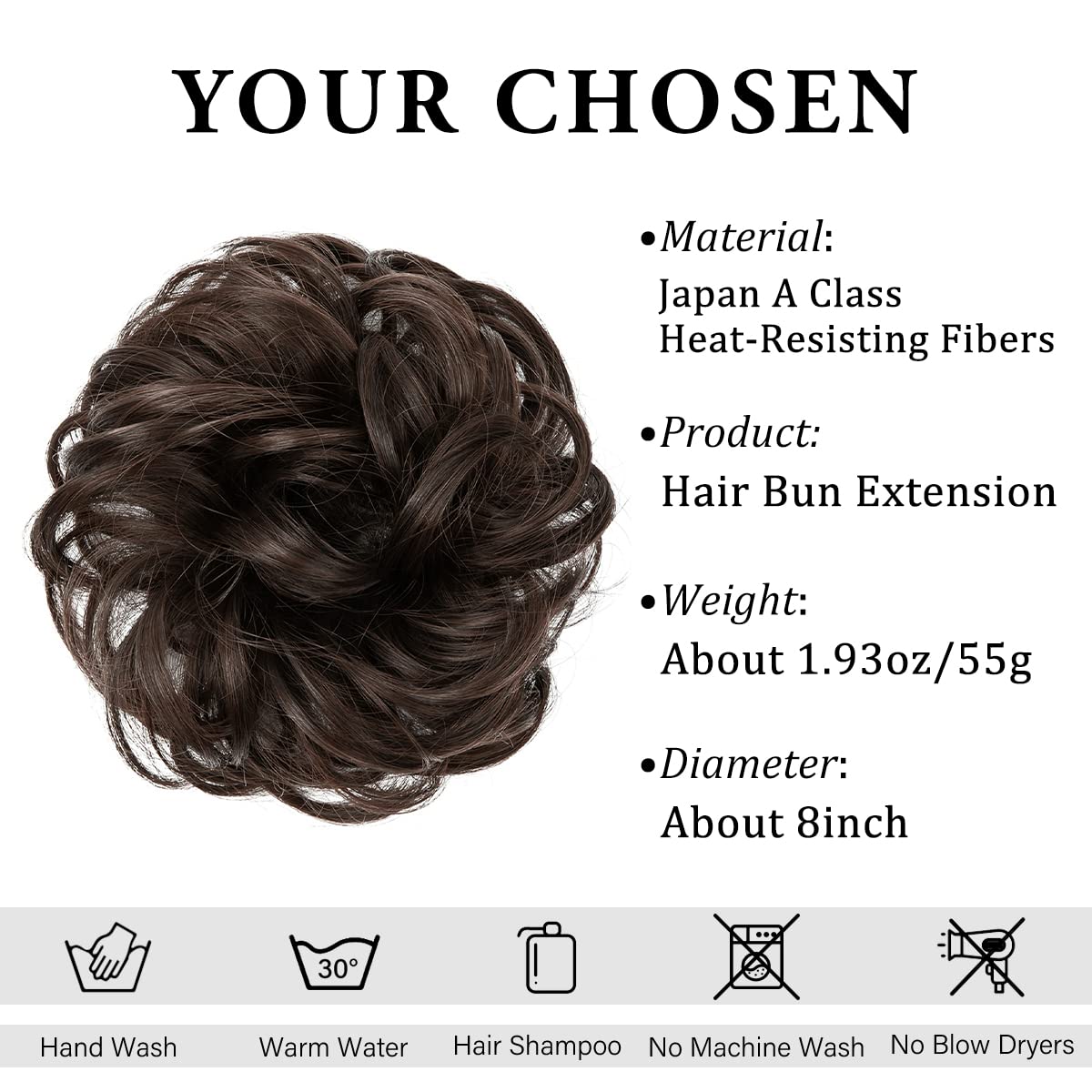 CJL HAIR close-up of wavy synthetic fiber texture delivering natural movement