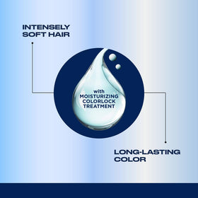 Clairol Nice'n Easy before and after images showing full gray coverage benefit