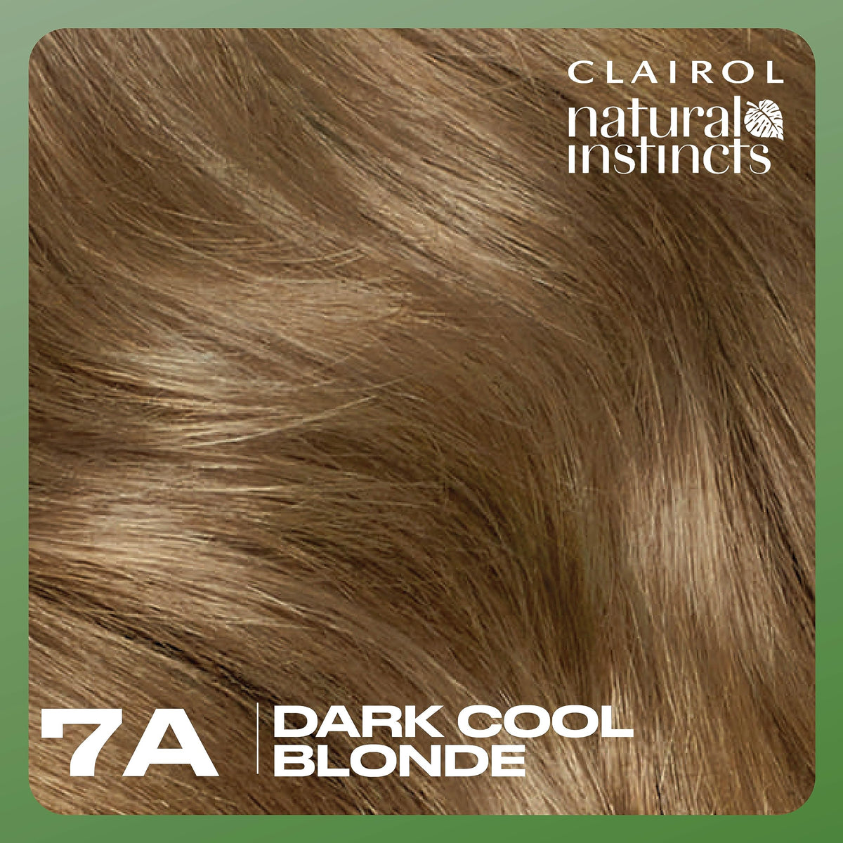 Clairol Natural Instincts bottle next to conditioner showing kit scale and contents benefit value