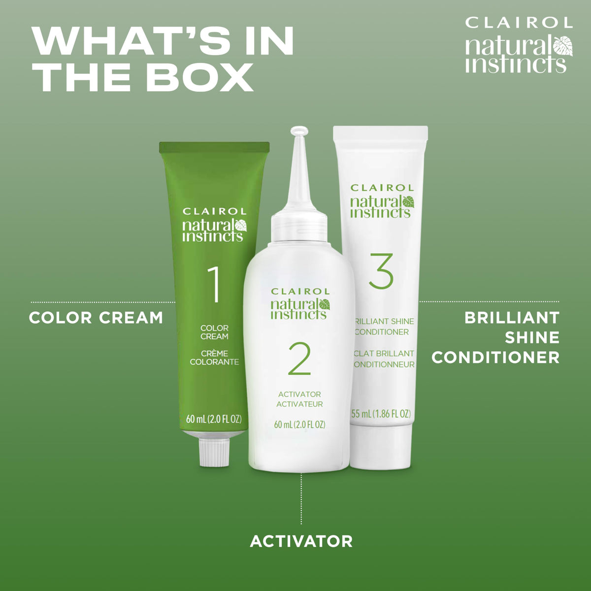 Clairol Natural Instincts styled hair result in lifestyle setting showing natural shine benefit attractive finish